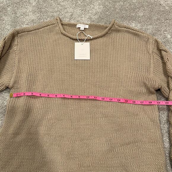 NWT Lauren Conrad Women's Chunky Knit Long Sleeve Tan‎ Sweater Size XS - Picture 9 of 9